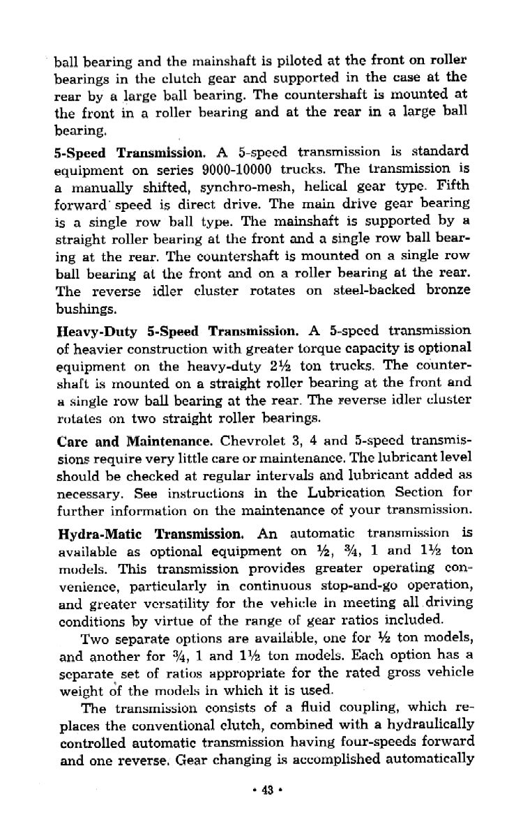 1957 Chevrolet Trucks Operators Manual Page 96